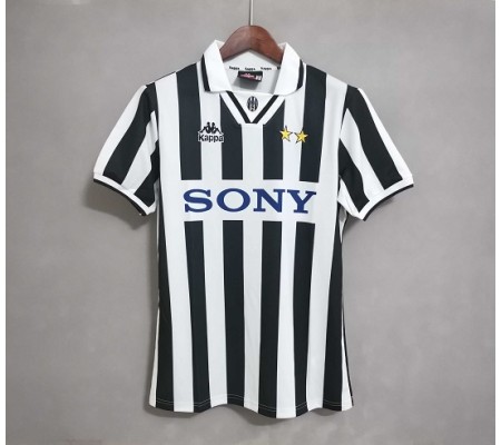 Juventus 96/97 Home Black&White Soccer Jersey